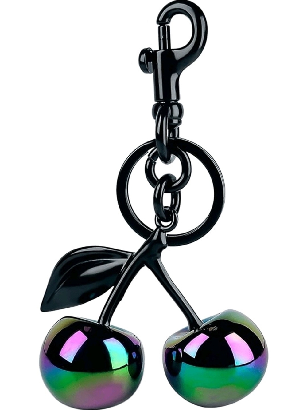 Iridescent Black Cherry Key & Card Holder Charm